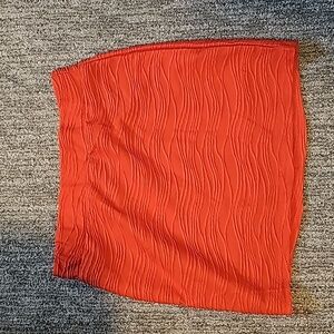 Orange mini skirt L